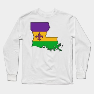 Mardi Gras Louisiana Long Sleeve T-Shirt